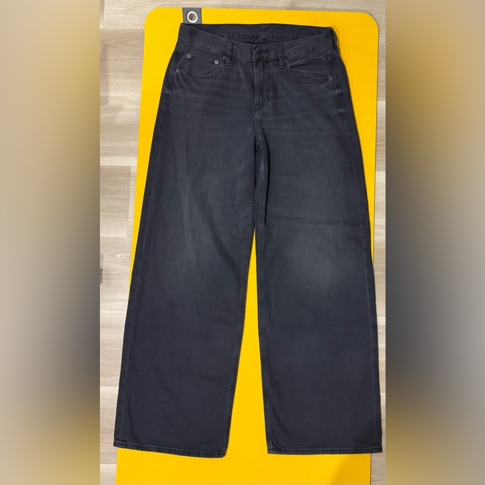 American Eagle Outfitters Charcoal Black Washed Jeans
